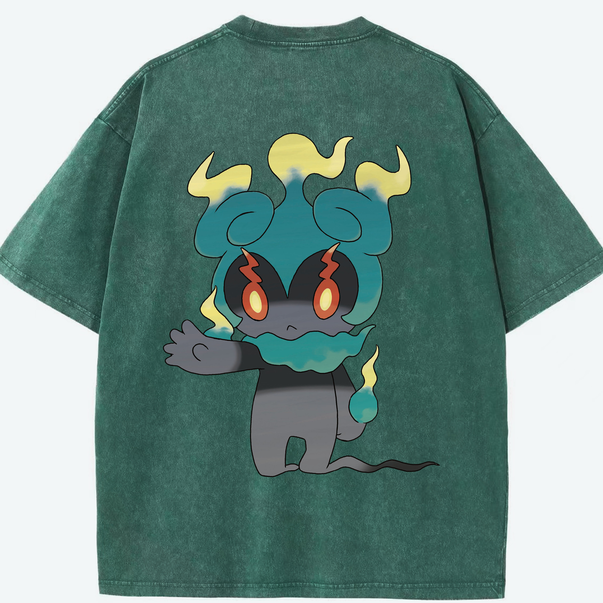 （画像用） ポケットモンスター Pokémon 綿100% ヴィンテージ風 半袖Tシャツ（背面プリント）